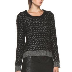 Rag & Bone Lambswool Metallic Contrast Sweater